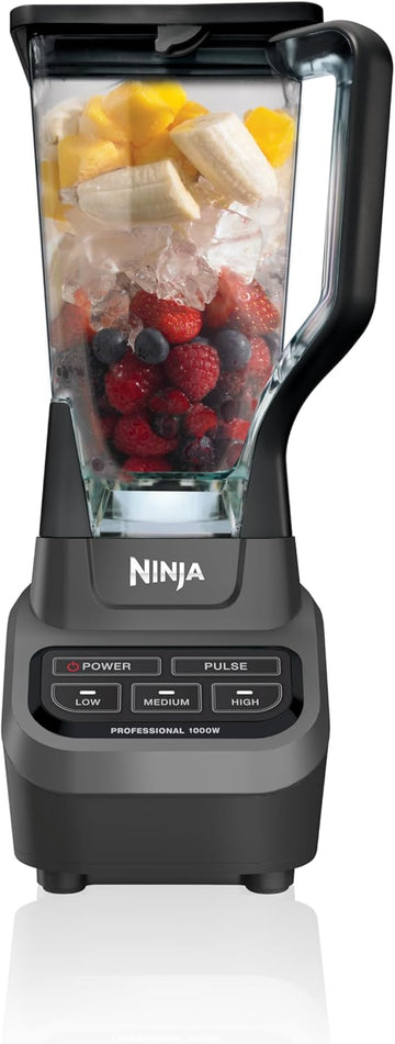 Ninja Professional Blender, Smoothie Blender, Drink Mixer, Grinder, Ice Crusher, Frozen Fruit