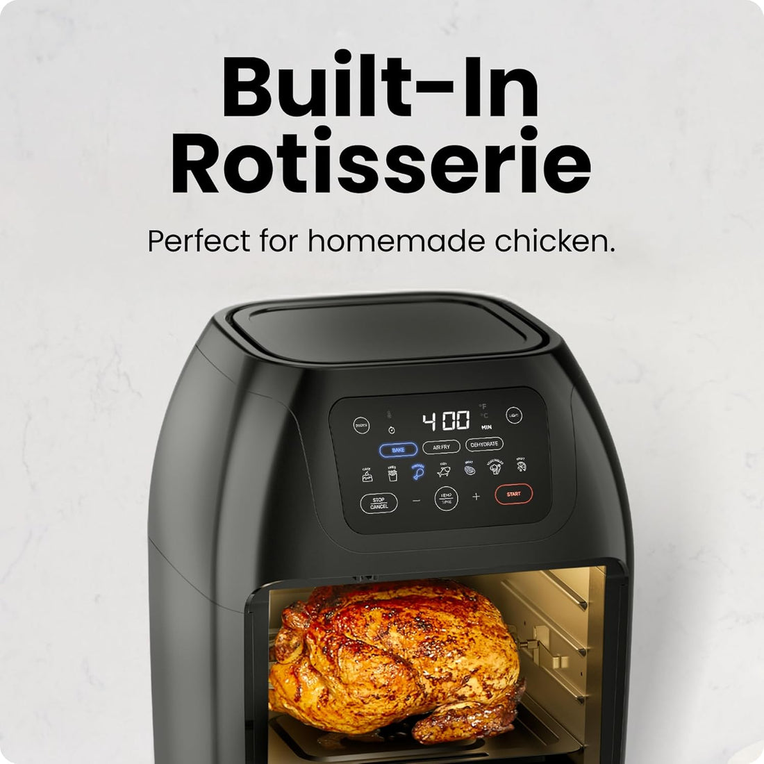 CHEFMAN Multifunctional Digital Air Fryer+ Rotisserie, Dehydrator, Convection Oven, 17 Touch Screen